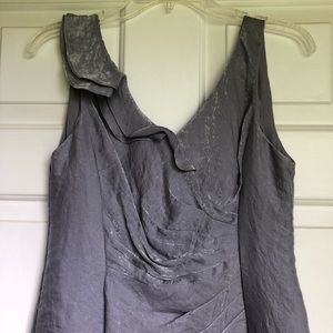 Signature Robbie Bee gray shimmer dress